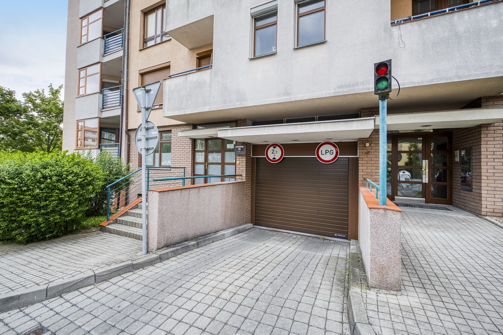 Parking entrance